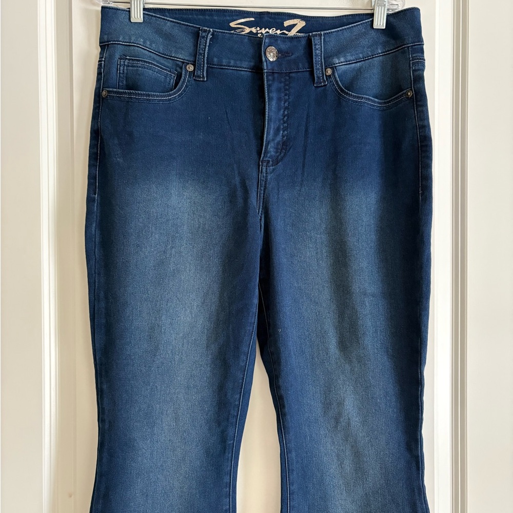Seven 7 Rodeo Mid Ride Flare Jeans - Picture 3 of 7